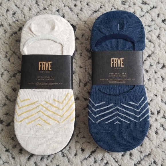 2 PACKS (6 PAIRS) FRYE NO SHOW SOCKS SNEAKER LINER